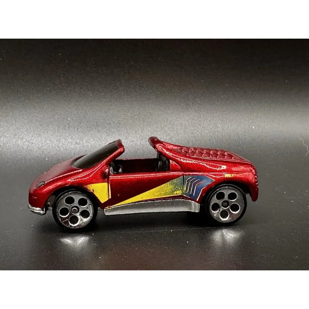 Hot Wheels 1993‎ Warner Pontiac Salsa Red Convertible Diecast 1:64 Loose GUC